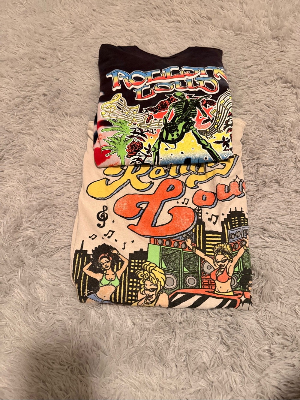 Rolling Loud Miami Tees Bundle (2) | 2022 | 2024 Festival Graphic | XL & L